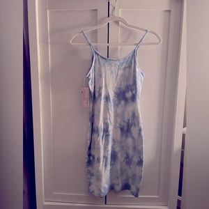Wild Fable, Size-Medium, Blue & White Tie Dyed Dress